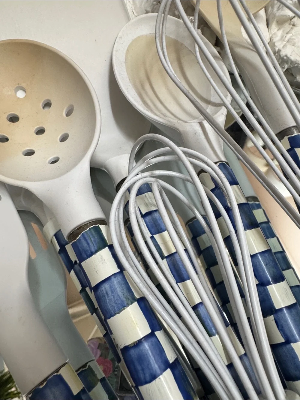 Mackenzie Childs RETIRED Royal Check Cooking Utensils